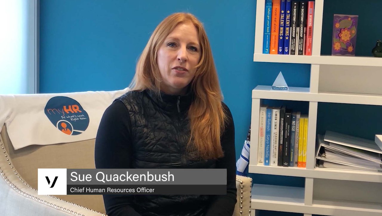 Still picture of Sue Quackenbush. Vonage Chief Human Resources Officer