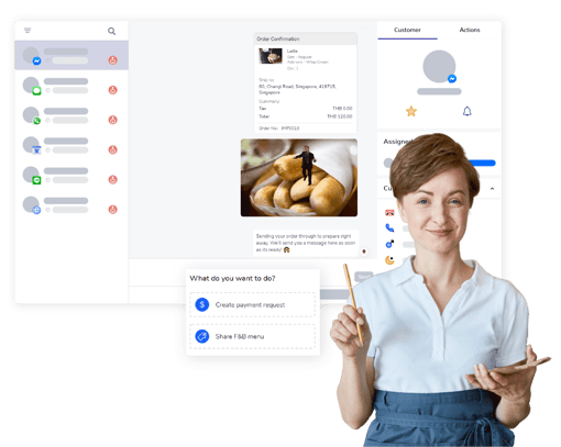 Order dashboard Image of restaurant dashboard for accepting orders