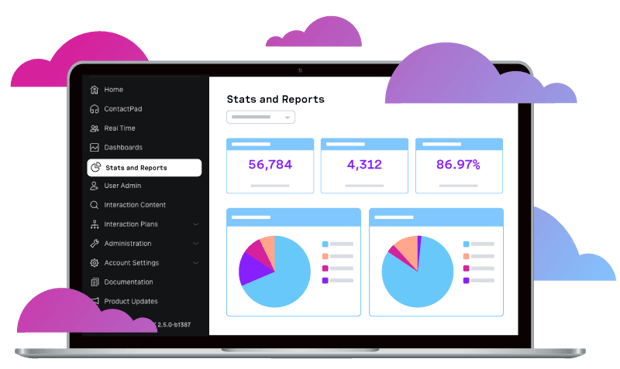 Image of analytics being displayed on laptop screen