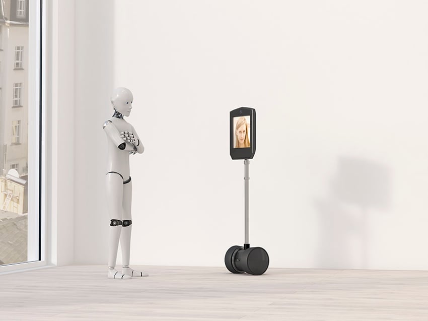 681903733 Two robots talking to each other