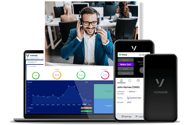 Contact center hero image