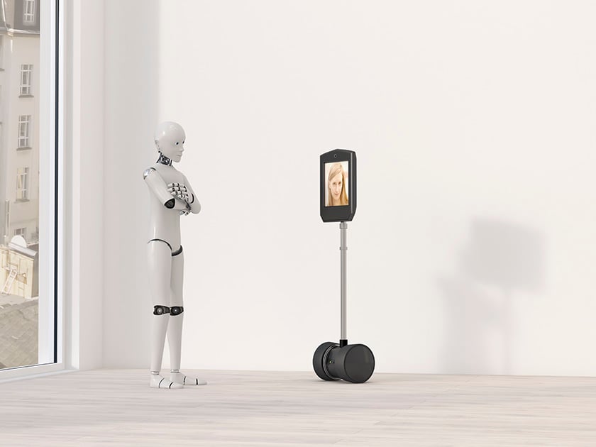 681903733 Two robots talking to each other