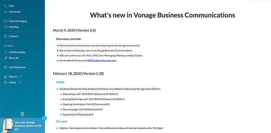 VBC Portal app page VBC Portal app page