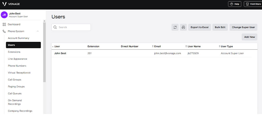 VBC Portal users VBC Portal users